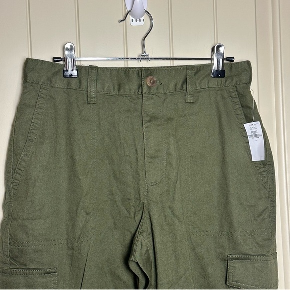 Gap Women’s Girlfriend Green Khaki Cargo Joggers Size 8 100% Cotton NWT $55 - Picture 3 of 10